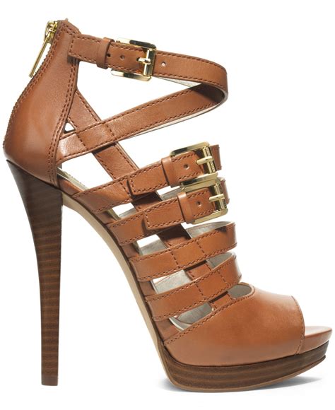 michael michael kors sandra platform|Michael Kors heels with zipper.